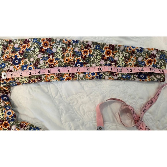 Love Fire Floral Print Long Sleeve Dress Casual Multicolor S/P - Picture 4 of 5